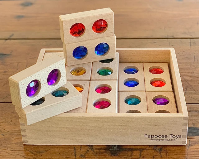 Double Gem Wooden Blocks - 20pc