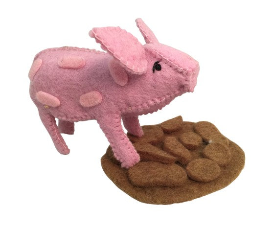 Edward Learns to Swim _ Book and Felt PIg