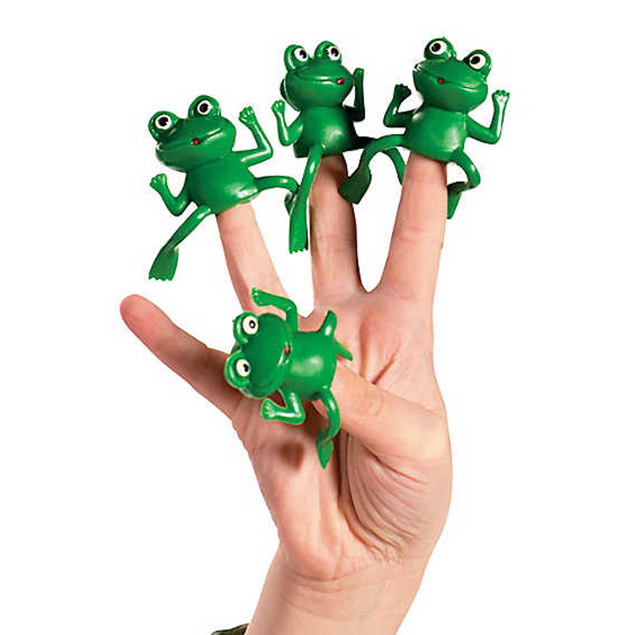 Grumpy The Green Frog Finger Puppet 1pc