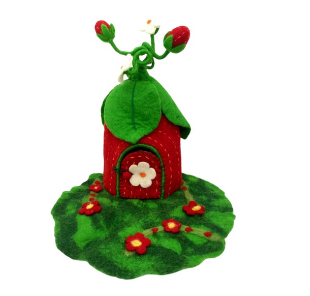 Strawberry Fairy House