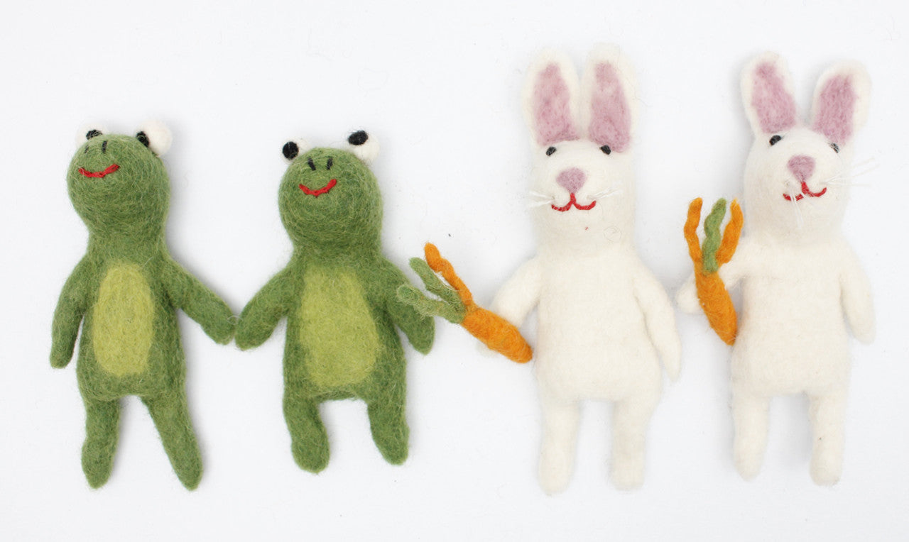Frog and Bunny (4pc)