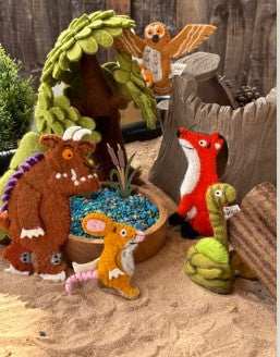 The Gruffalo Finger Puppets - 5 pcs and Soft Back Book