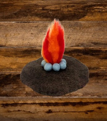 Felt fire Playmat