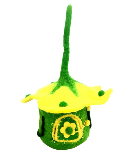 Buttercup Yellow Fairy House