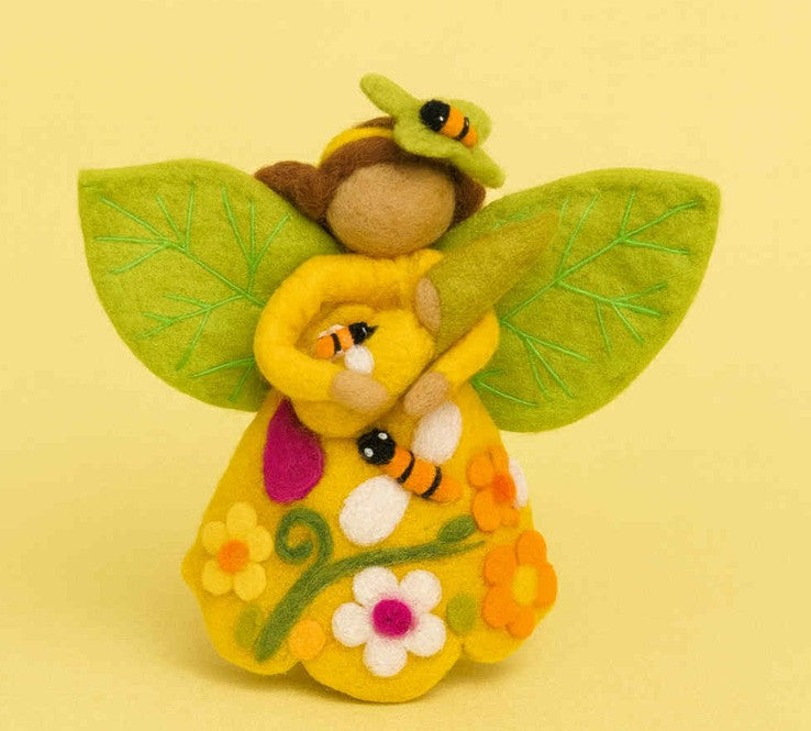 The Honey Bee Fairy Mother and Baby Large
