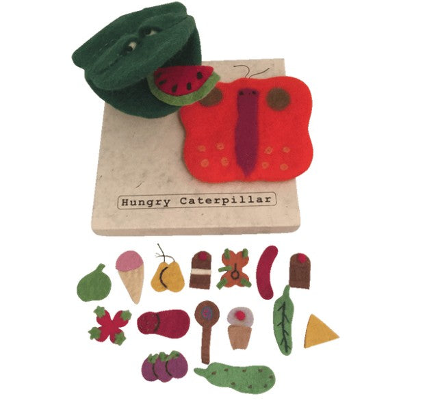 Hungry Caterpillar Puppets/all food/butterfly 18pc