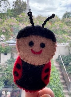 Ladybird Felt Finger Puppet 1pc