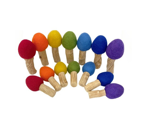 Rainbow Small & Medium Trees -14pc