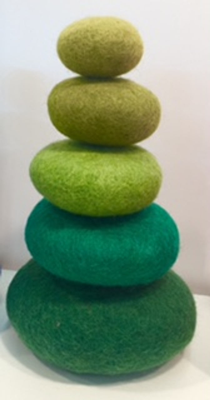 Felt Stacking Set/5pc Green