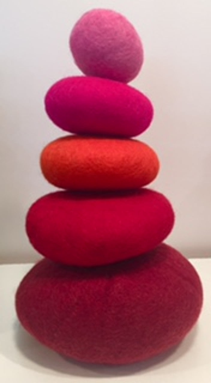 Felt Stacking Set/5pc Red