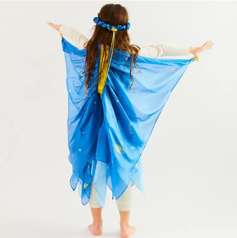 Silk Starry Night Wings for Fairy Dress Up Play