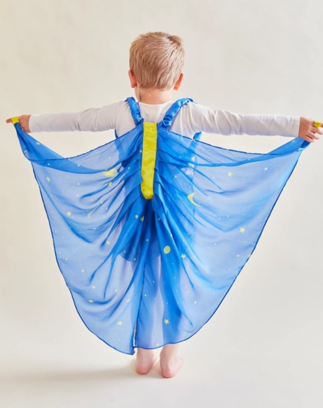 Silk Starry Night Wings for Fairy Dress Up Play