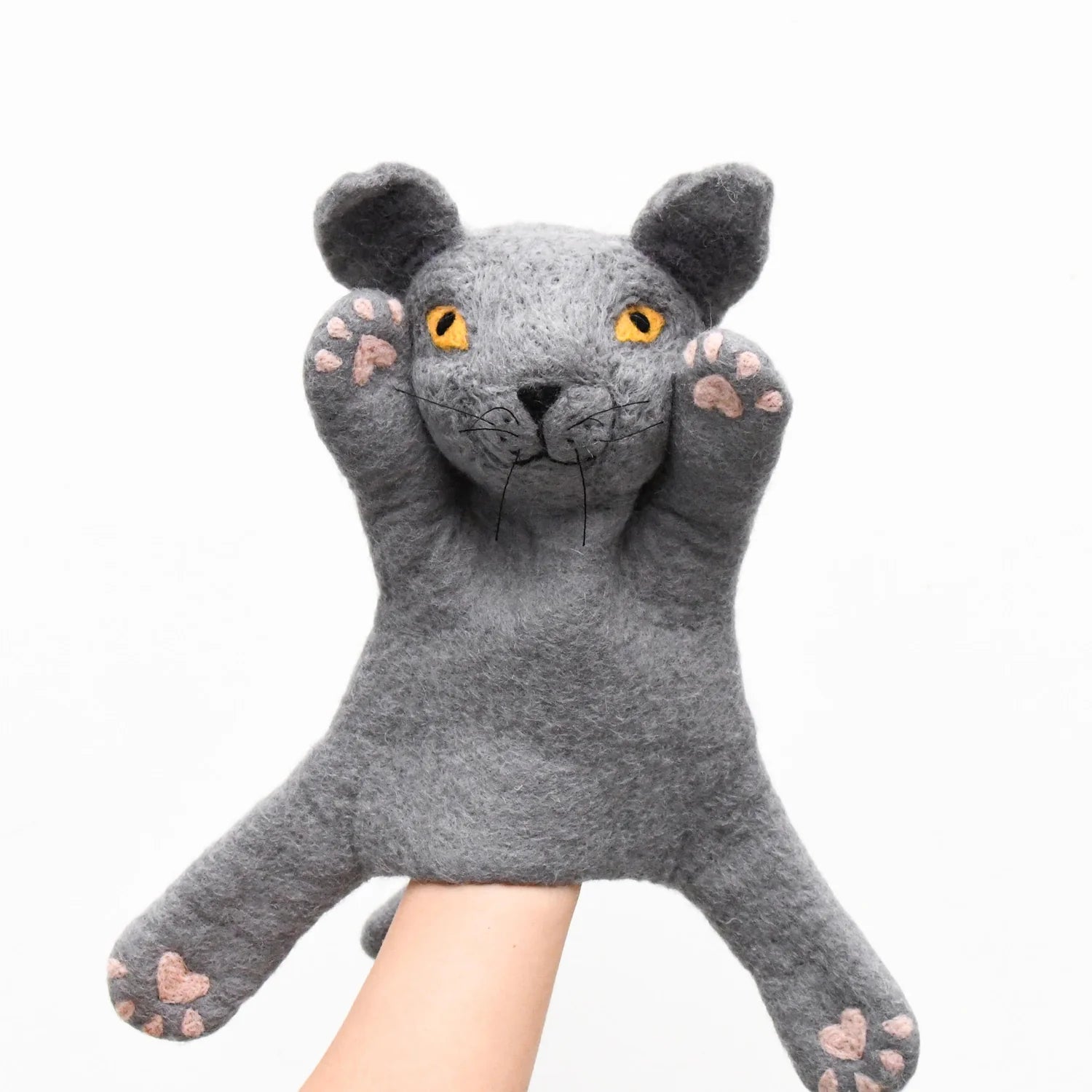Felt British Shorthair Cat - Hand Puppet