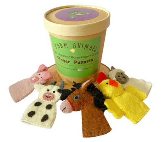 Farm Animals - Finger Puppets (5pc)