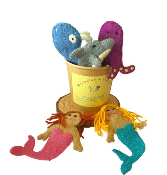 Mermaids and Friends - Finger Puppets