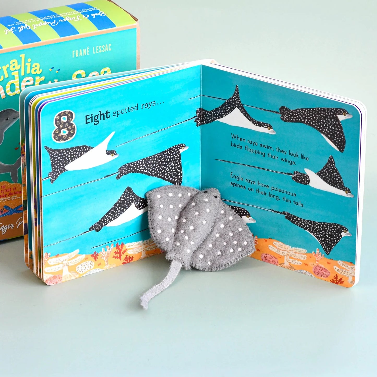 Australia Under the Sea 1, 2, 3 Finger Puppets & Book