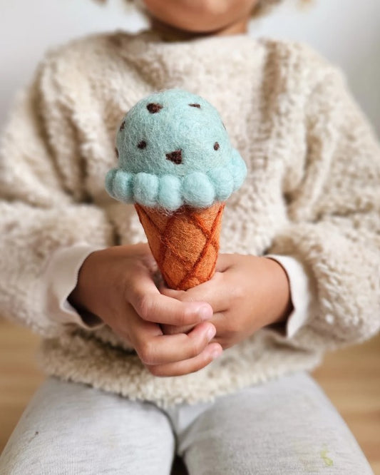 Felt Mint Chocolate Chip Ice Cream