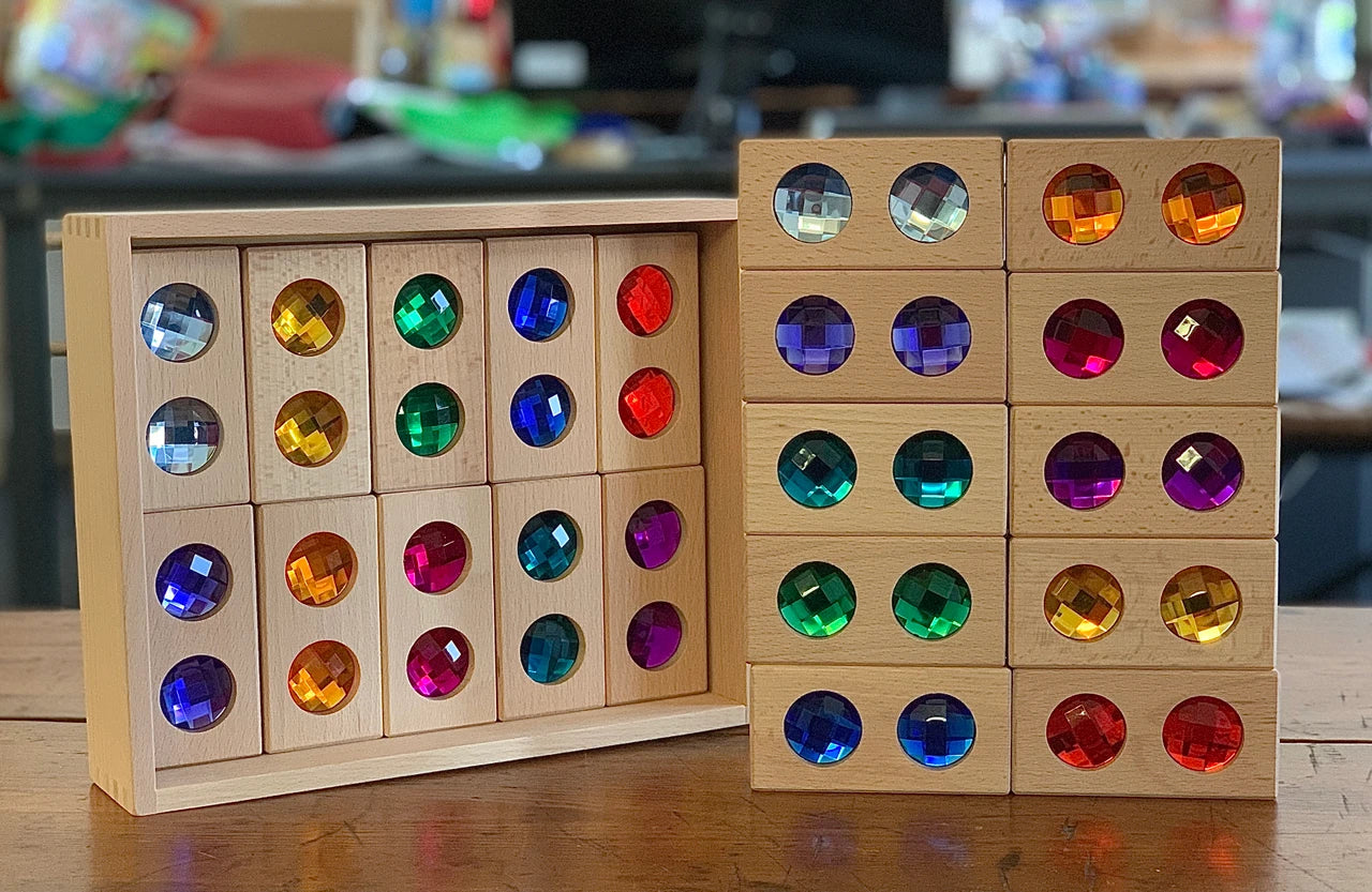 Double Gem Wooden Blocks - 20pc