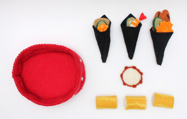 Eggrolls and Sushi Cones - 16pc (Felt)