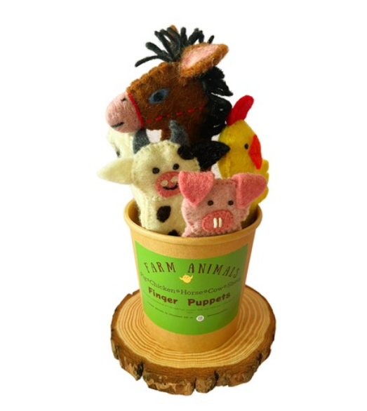 Farm Animals - Finger Puppets (5pc)