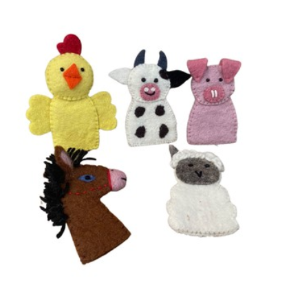 Farm Animals - Finger Puppets (5pc)