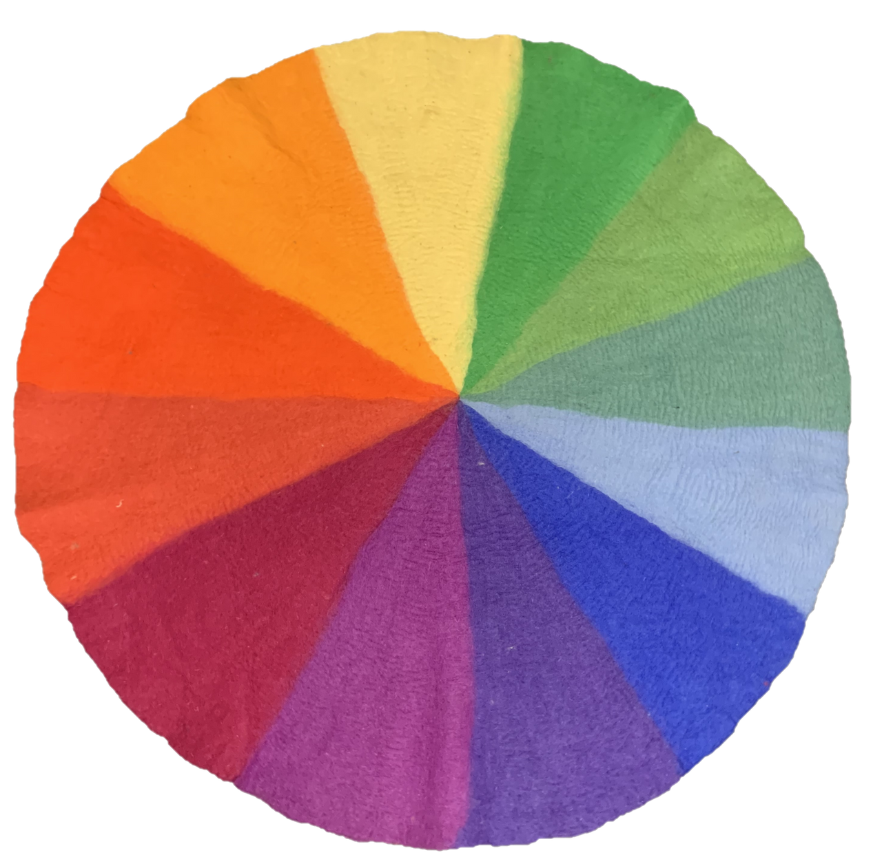 Goethe Colour Wheel Mat - 100% Pure wool Felt 150cm