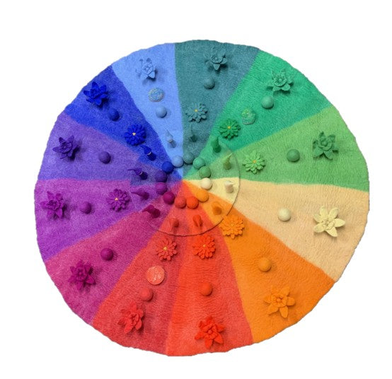Goethe Colour Wheel Mat - 100% Pure wool Felt 150cm