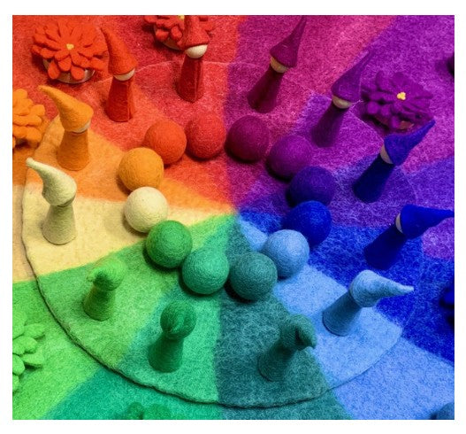 Goethe Colour Wheel Mat - 100% Pure wool Felt 150cm
