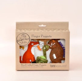 The Gruffalo Finger Puppets - 5 pcs and Soft Back Book