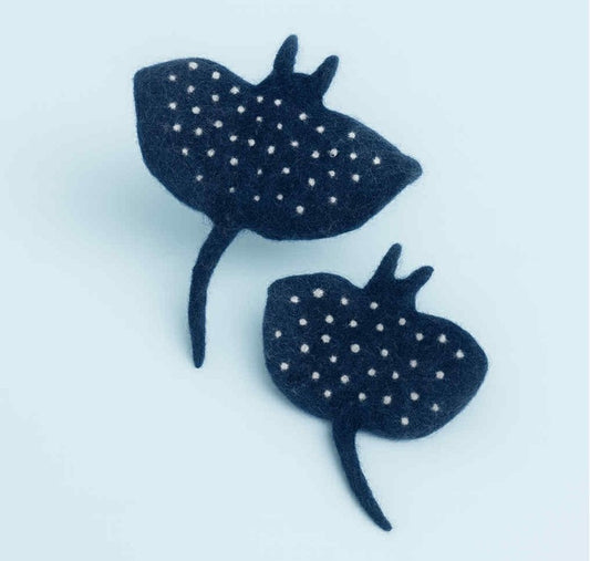 Manta rays -  Felt Pod of 2
