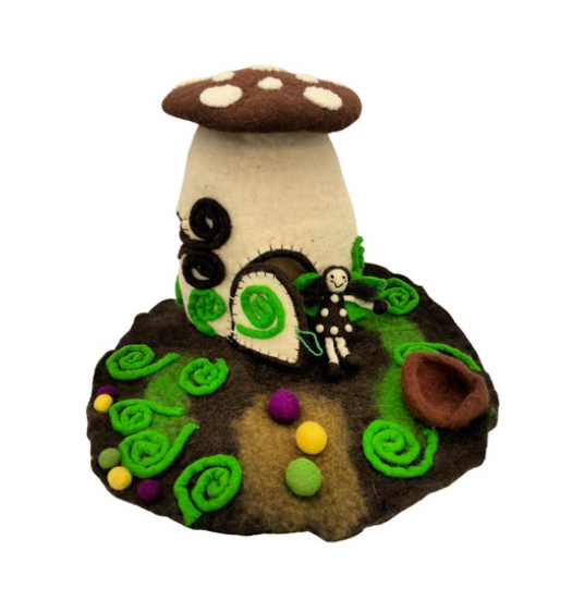 Woodland Toadstool Fairy House