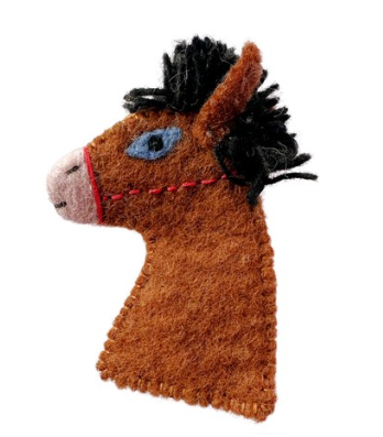 Harry the Horse Felt finger Puppet - 1pc