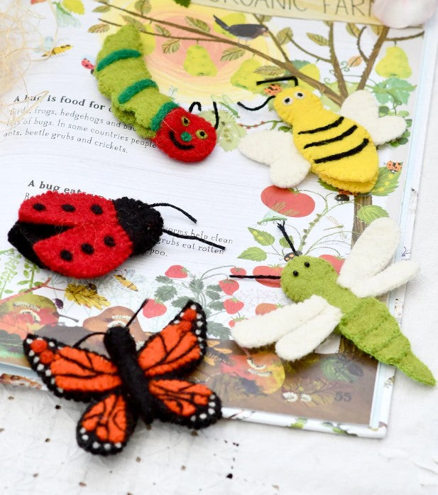Insects and Bugs - Finger Puppet Set
