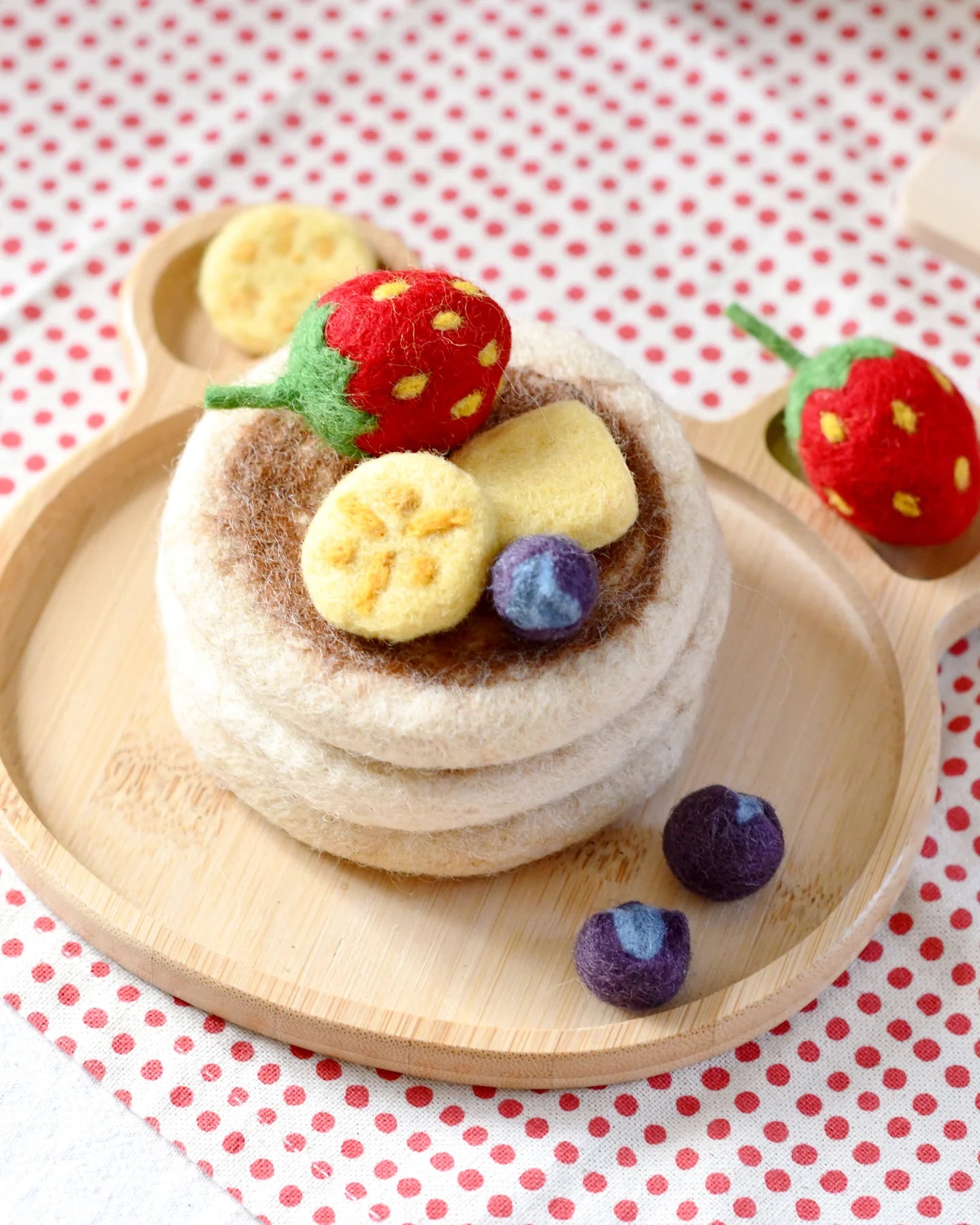 Pancake Stack & Fruit Set - Felt