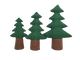 Pine Trees - 3pc