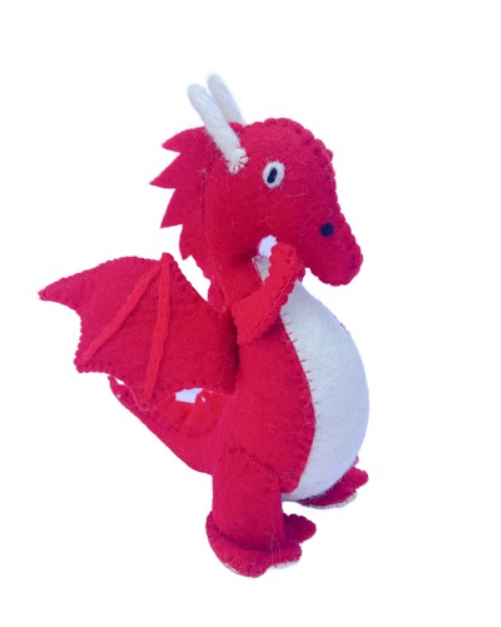 Puff The Felt Red Dragon