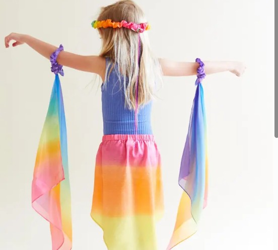 Rainbow Wrist Streamers 2pc