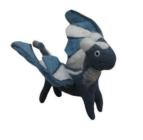 Felt Silver Dragon Large