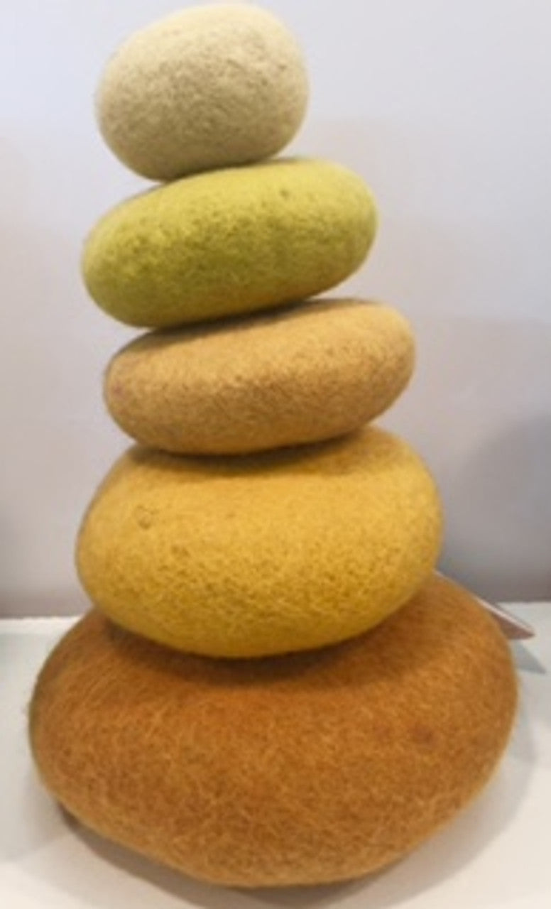 Felt Stacking Set 5pc Yellow