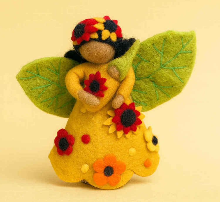 The Sunflower Fairy Mother and Baby Large