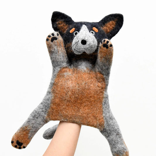 Blue Heeler - Australian Cattle Dog - Hand Puppet