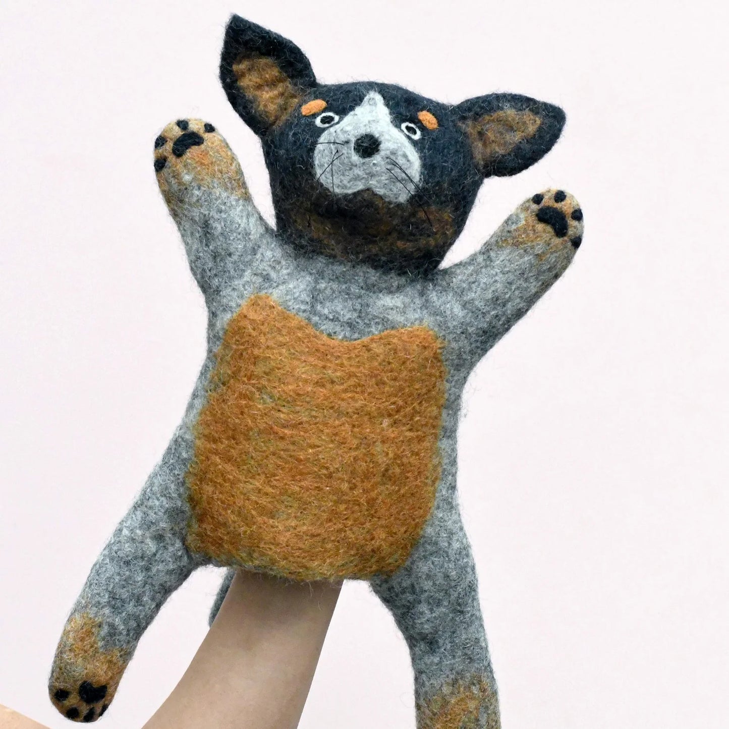 Blue Heeler - Australian Cattle Dog - Hand Puppet