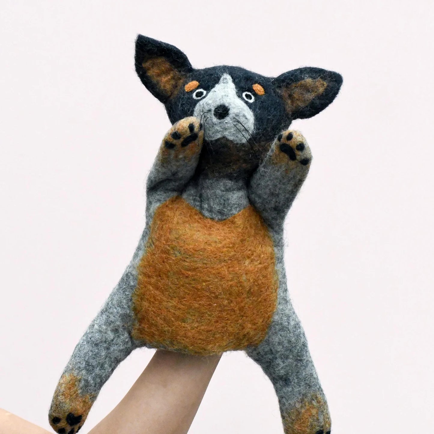 Blue Heeler - Australian Cattle Dog - Hand Puppet