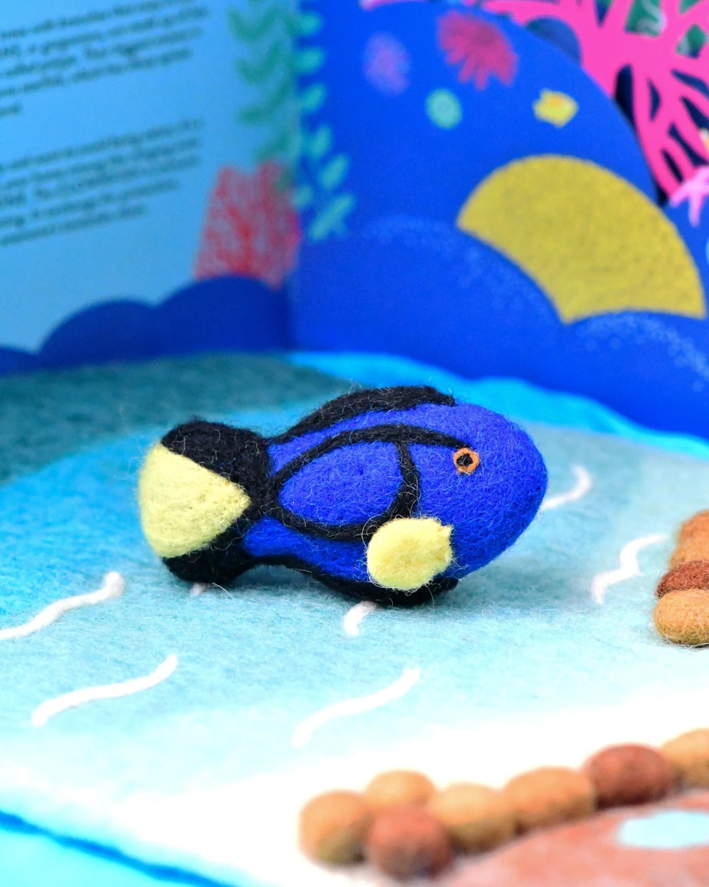 Blue Tang Fish Felt