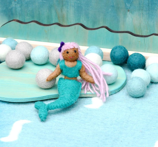 Coral Mermaid Hanging - Turquoise Tail