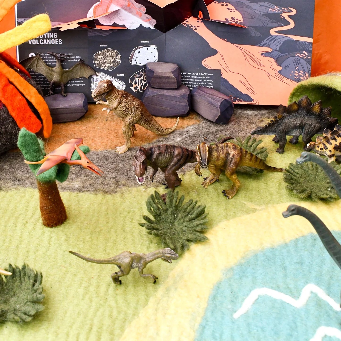 Dinosaur Play Mat Large - Felt