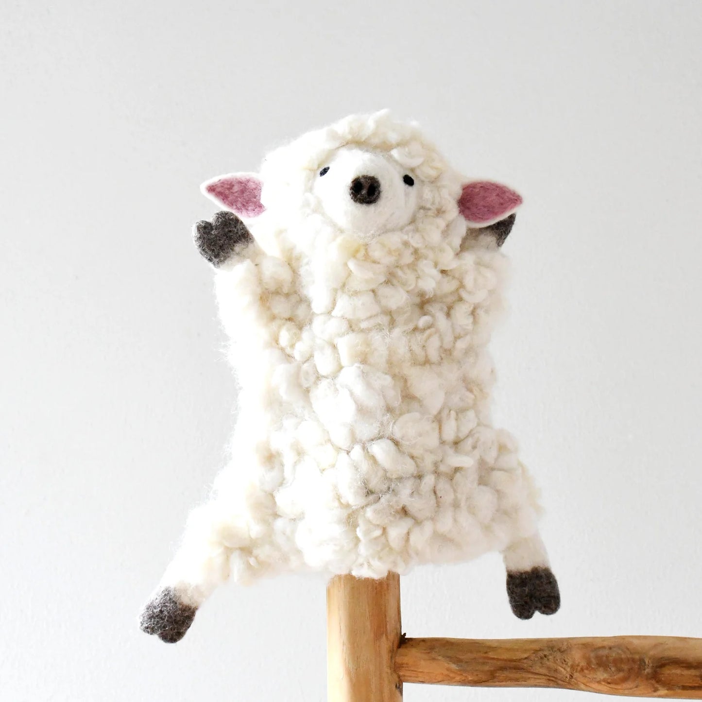 Fluffy Lamb - Hand Puppet