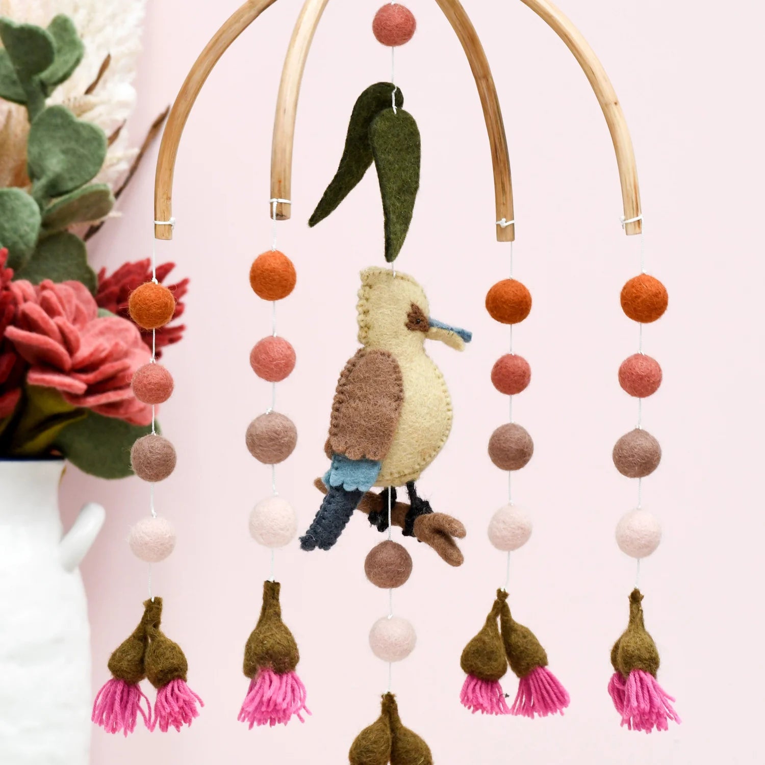 Kookaburra with Gum Blossom Nursery Mobile - Tara Treasures