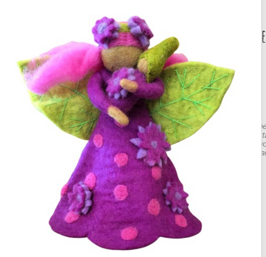 Amethyst Fairy Mother and baby - Large