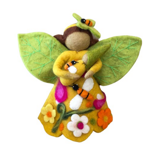 The Honey Bee Fairy Mother and Baby Large